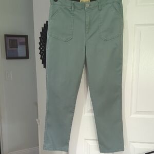 EUC Democracy Utility Straight Leg Ab Technology Olive Size 16 Jeans